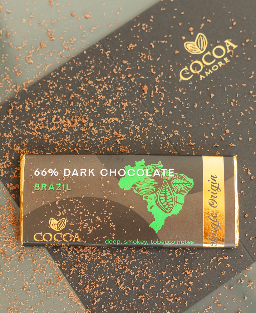 
                  
                    BRAZIL 66% DARK CHOCOLATE - SINGLE ORIGIN BAR
                  
                